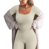 jumpsuit brown braun vorne lady formfit shapewear fit