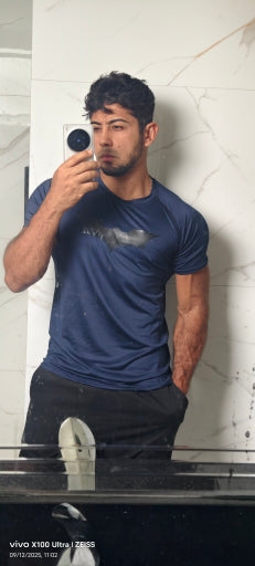 Fitness Compression Gym Shirt "BAT" Winter Arc Print