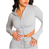 Sport Zipper Croptop Bershka