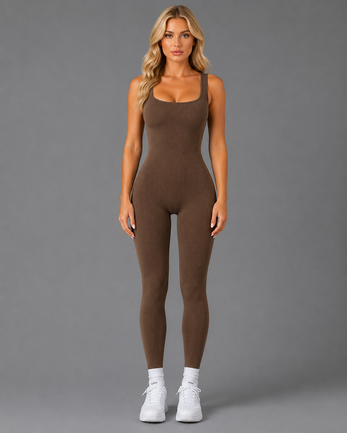 Festlicher Shaping Jumpsuit für Damen – Ärmelloser Seamless Bodysuit mit figurformendem Effekt