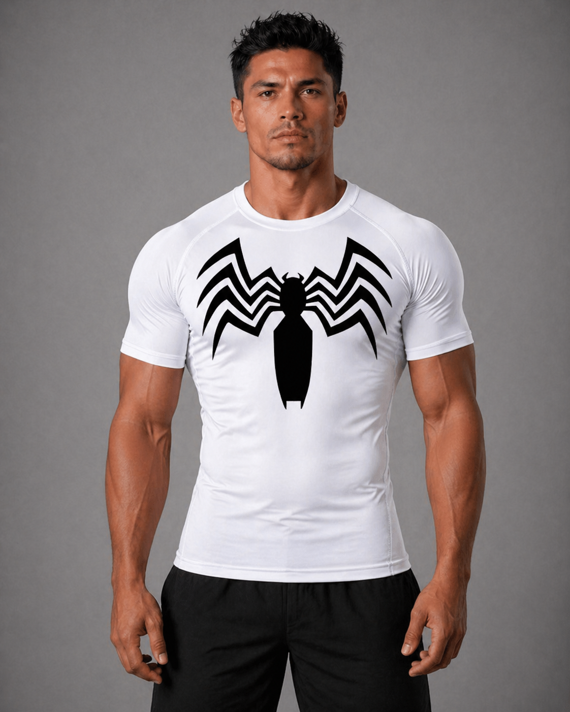 Angus Spider Winter Arc Print Weiß Frontansicht