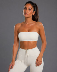 Padded Bandeau Sport BH – Nahtloses Yoga Tube Top