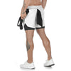 Fitness Gym Short Mit Taschen Kurze Hose innenshort innenhose weiss