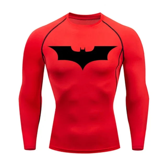 BAT Print Langarm Rot