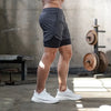 Fitness Gym Short Mit Taschen Kurze Hose innenshort innenhose grau 