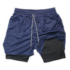 Fitness Gym Short Mit Taschen Kurze Hose innenshort innenhose blau schwarz