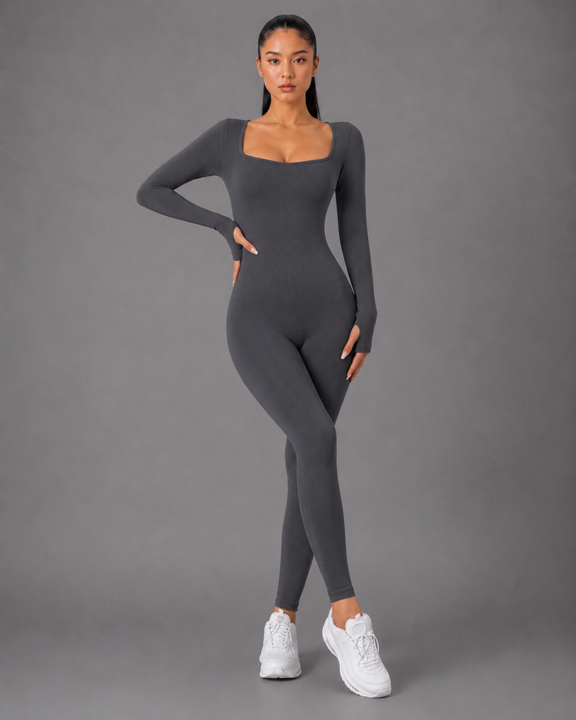 Shaping Jumpsuit Thumb Longsleeve