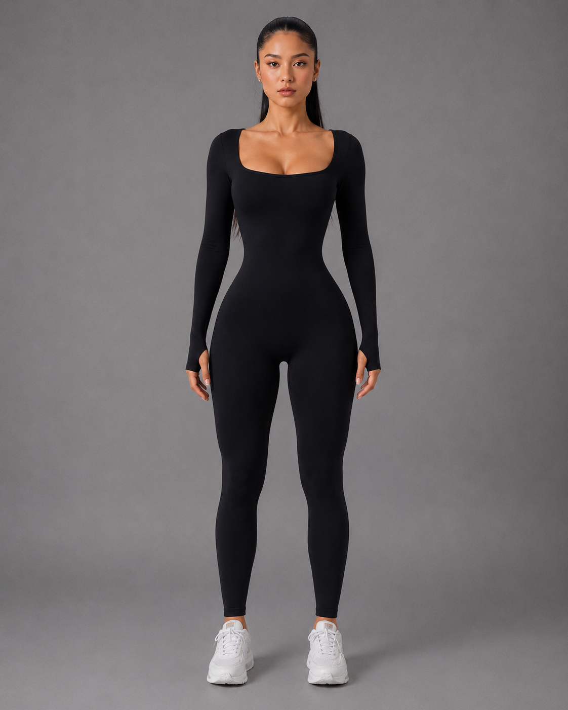 Shaping Jumpsuit Thumb Longsleeve