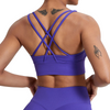Padded Sports Bra für Damen mit Crossed Backstraps