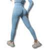 Fitness Shapewear Yoga Leggings Gym Seamless Fitness Leggings mit Shapingelementen hellblau