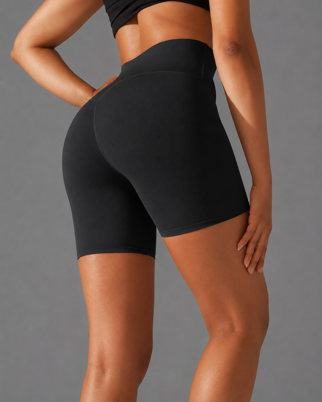 Yoga Gym Shorts Compression Sculpt - High Waist Sportshorts Damen