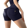 Yoga Scrunch Gym Short mit Taschen Bershka Style High Waist