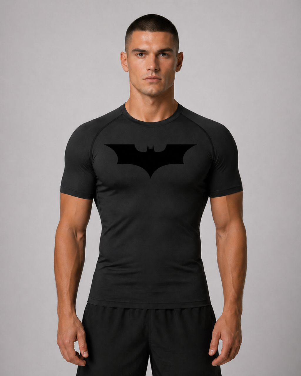 Fitness Compression Gym Shirt "BAT" Winter Arc Print