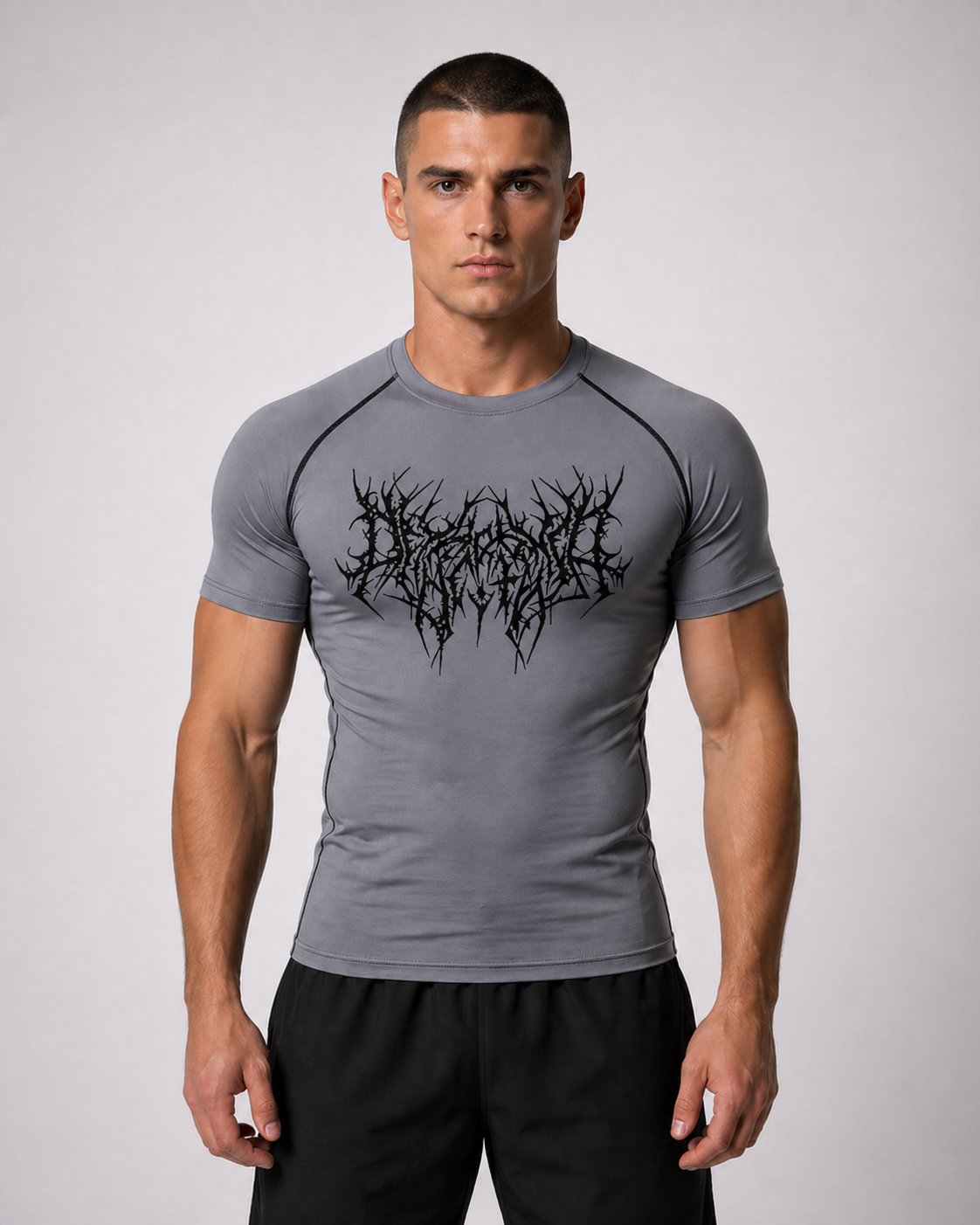 Fitness Compression Gym Shirt "Reign of Blood" Winter Arc Print