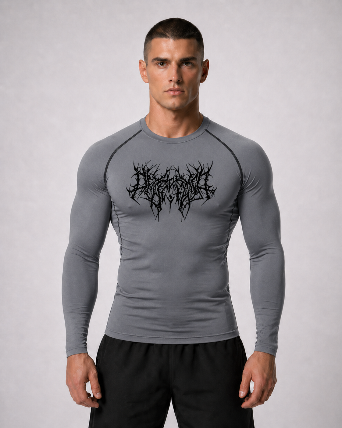 Fitness Compression Gym Shirt "Reign of Blood" Winter Arc Print