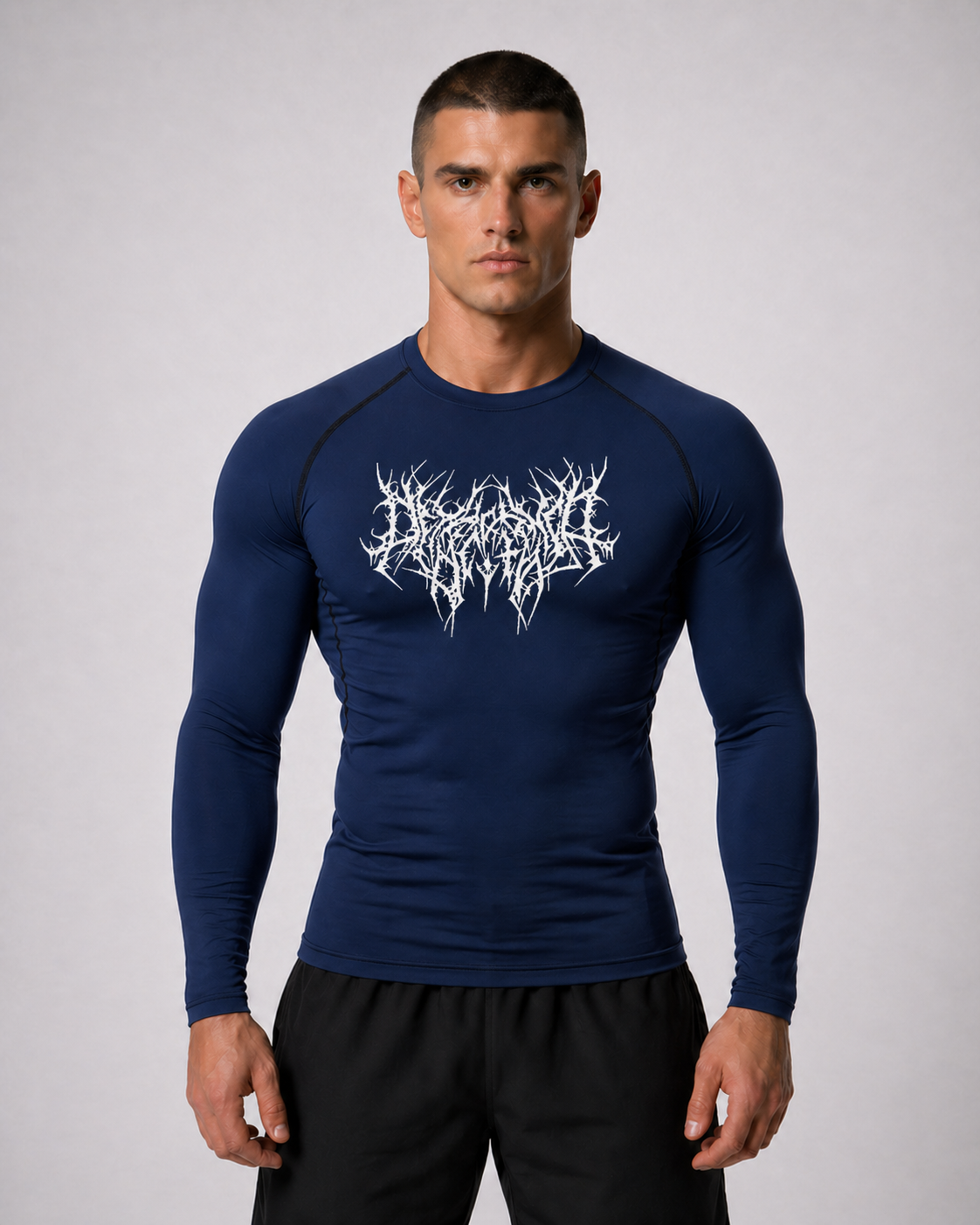 Fitness Compression Gym Shirt "Reign of Blood" Winter Arc Print