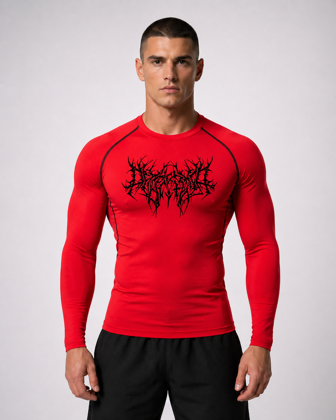 Fitness Compression Gym Shirt "Reign of Blood" Winter Arc Print