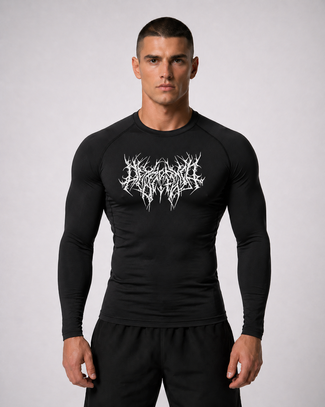 Fitness Compression Gym Shirt "Reign of Blood" Winter Arc Print