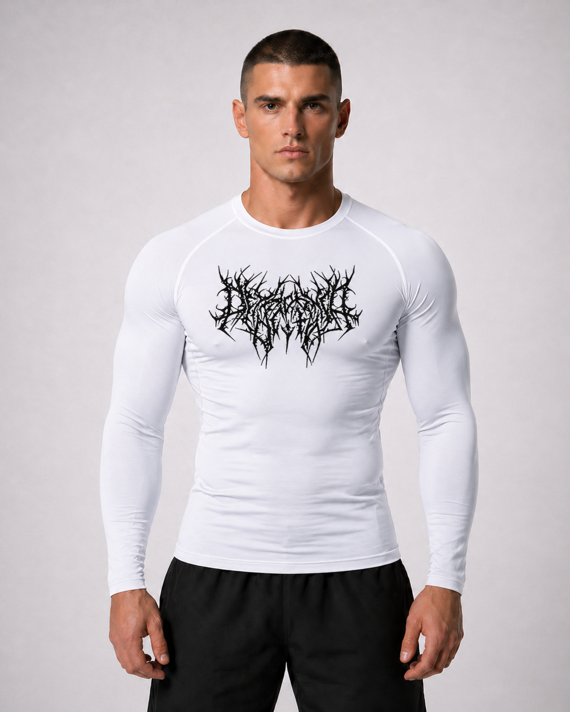 Fitness Compression Gym Shirt "Reign of Blood" Winter Arc Print