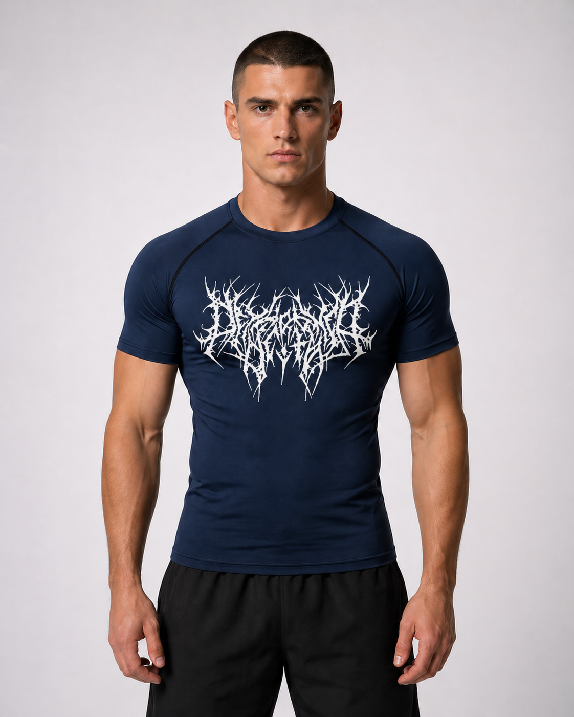 Fitness Compression Gym Shirt "Reign of Blood" Winter Arc Print