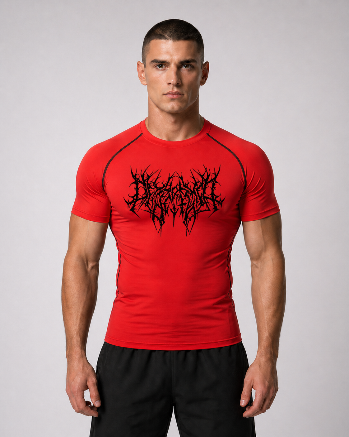 Fitness Compression Gym Shirt "Reign of Blood" Winter Arc Print