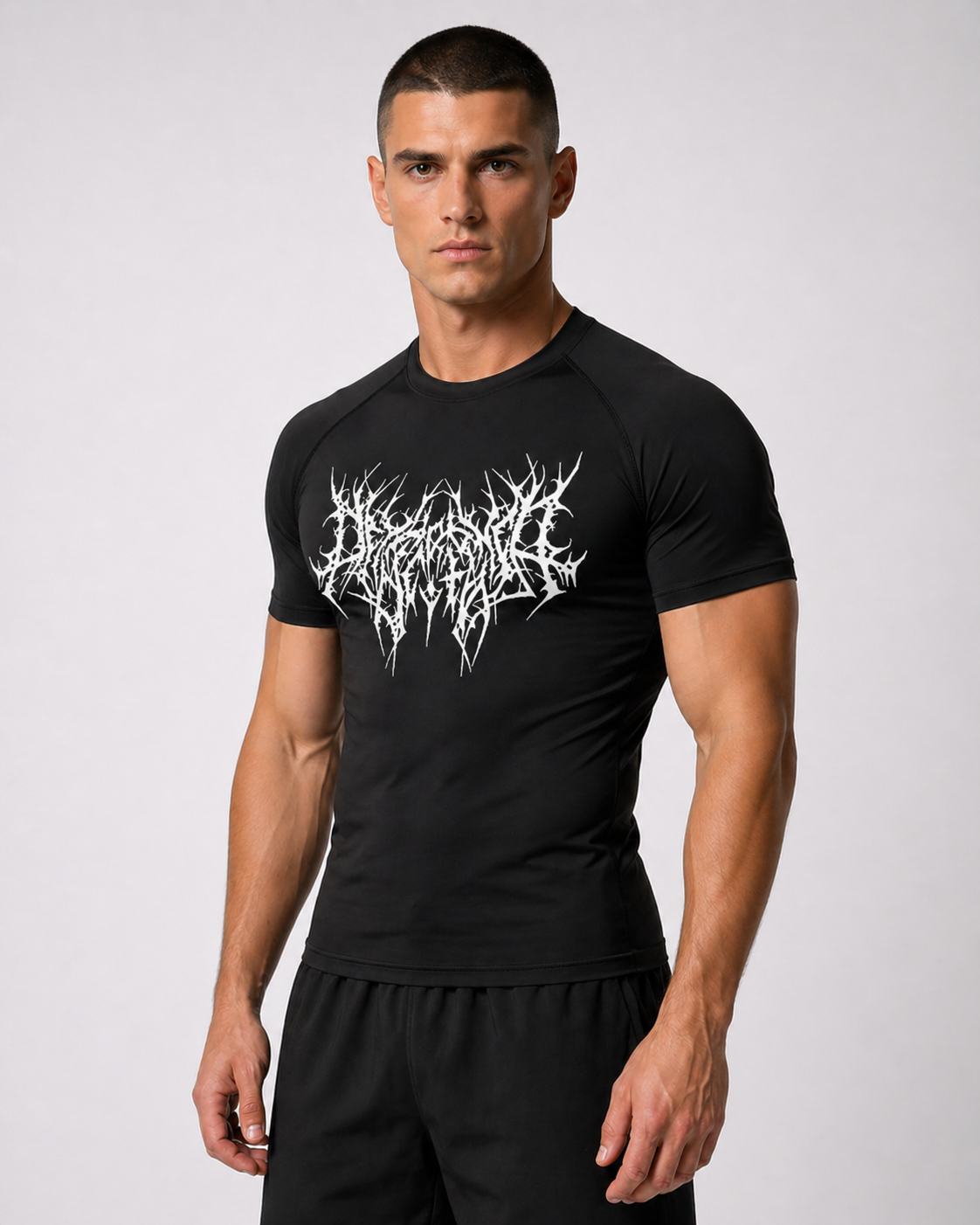 Fitness Compression Gym Shirt "Reign of Blood" Winter Arc Print