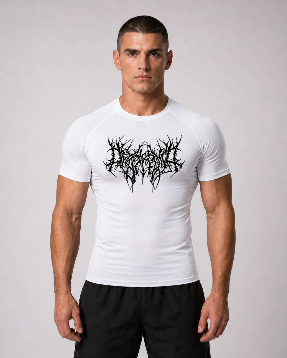 Fitness Compression Gym Shirt "Reign of Blood" Winter Arc Print