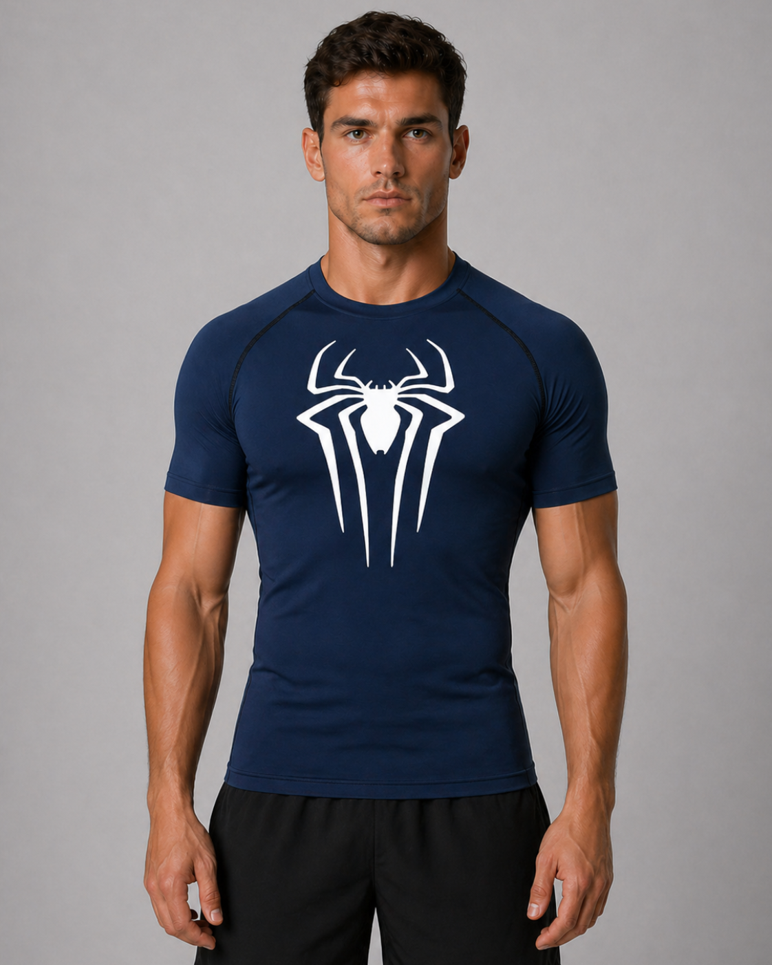 Fitness Compression Gym Shirt "Spider" Winter Arc Print
