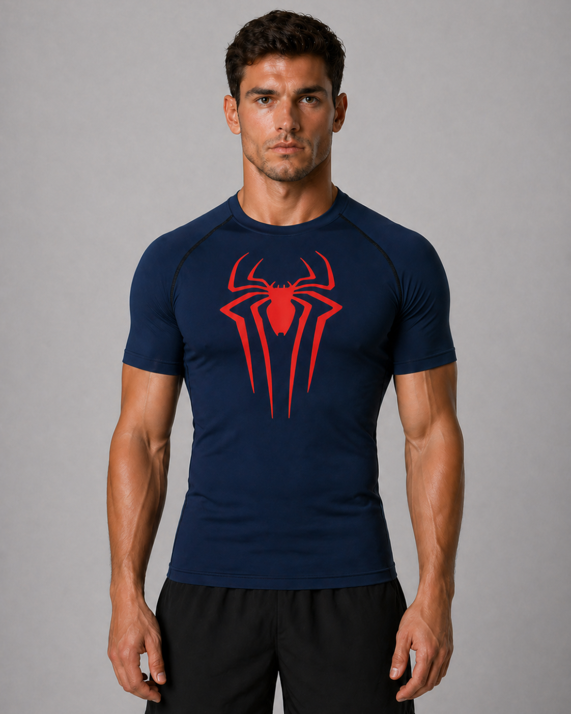 Fitness Compression Gym Shirt "Spider" Winter Arc Print