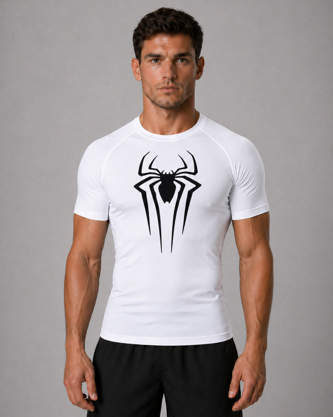 Fitness Compression Gym Shirt "Spider" Winter Arc Print