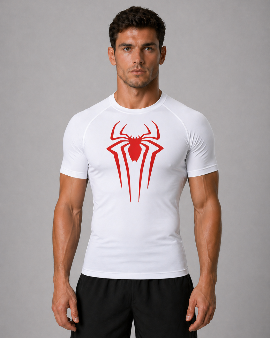Fitness Compression Gym Shirt "Spider" Winter Arc Print