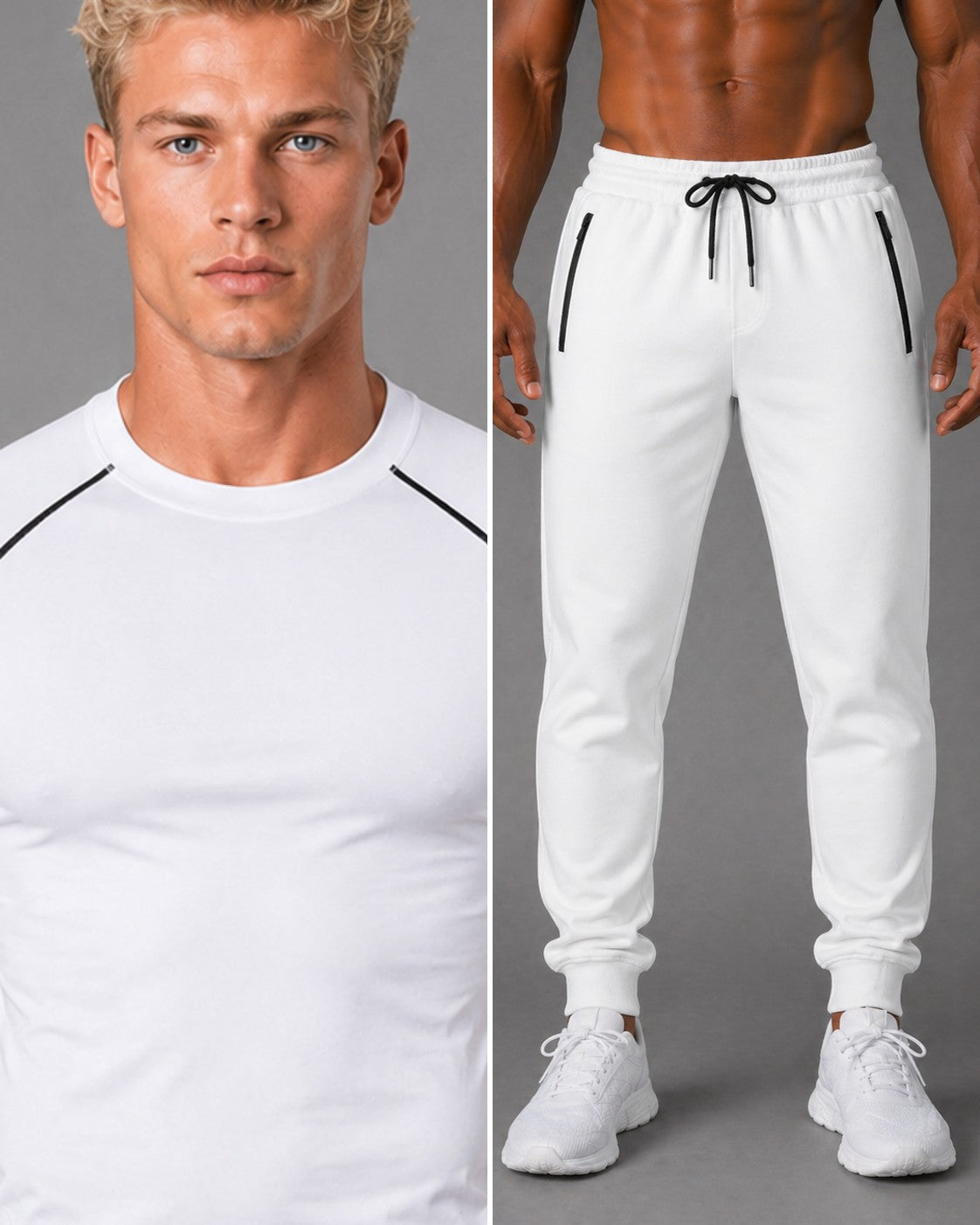 Gym Set Herren Weiß