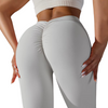Yoga Scrunch Leggings mit knitted High Waist Kompression